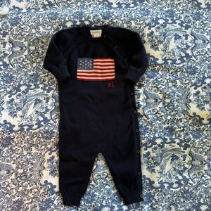 Ralph Lauren Flag Cotton Coverall 9M